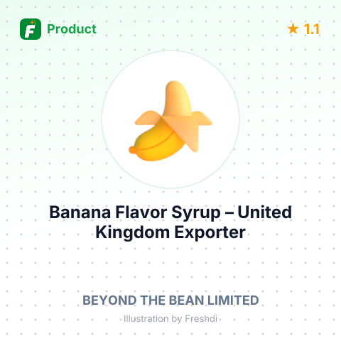 Banana Flavor Syrup – summary card, no photo uploaded yet