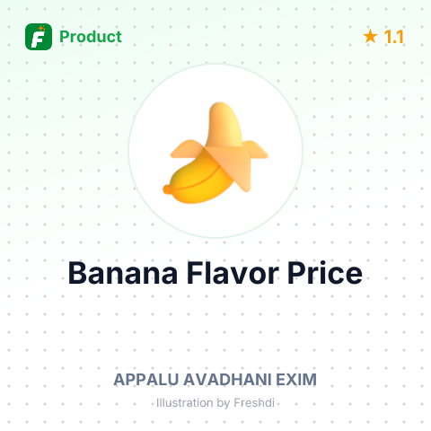 Banana Flavor – summary card, no photo uploaded yet