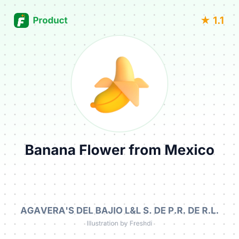 Banana Flower – summary card, no photo uploaded yet