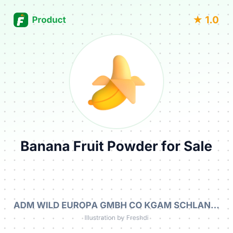 Banana Fruit Powder with Dehydrated Banana Puree – summary card, no photo uploaded yet