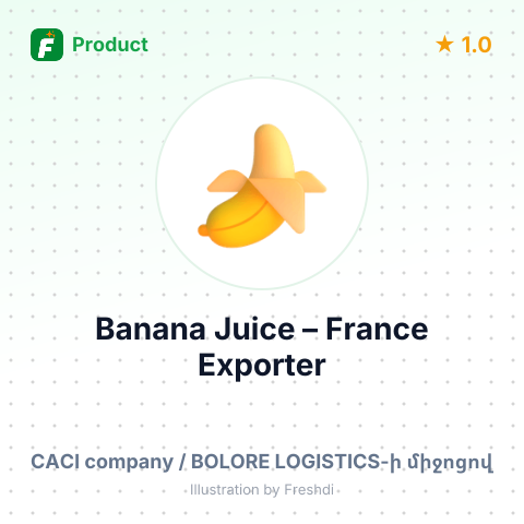 Banana Juice – summary card, no photo uploaded yet