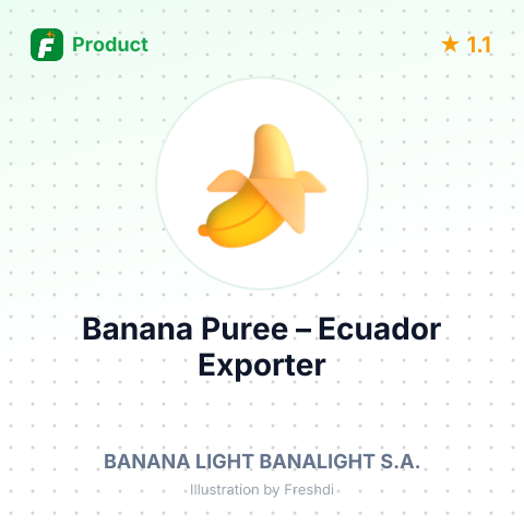 Banana Puree – product summary card, no photo uploaded yet