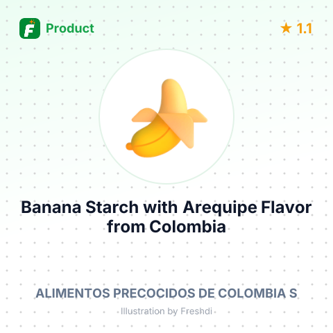 Banana Starch with Arequipe Flavor – summary card, no photo uploaded yet