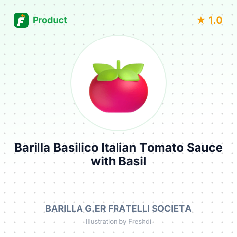 Barilla Basilico Italian Tomato Sauce with Basil – summary card, no photo uploaded yet