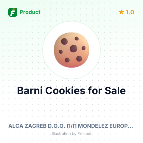 Barni Strawberry Vanilla Cookies – summary card, no photo uploaded yet