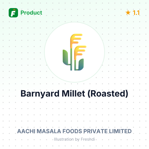Barnyard Millet (Roasted) – summary card, no photo uploaded yet