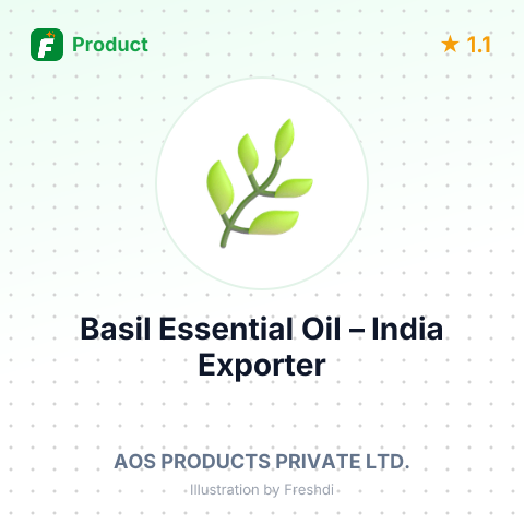 Basil Essential Oil – summary card, no photo uploaded yet