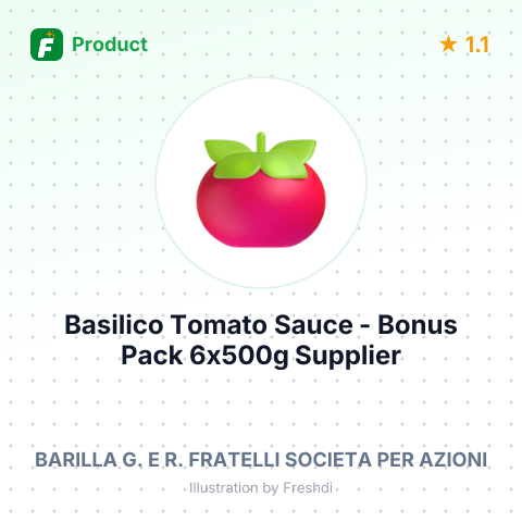 Basilico Tomato Sauce - Bonus Pack 6x500g – summary card, no photo uploaded yet