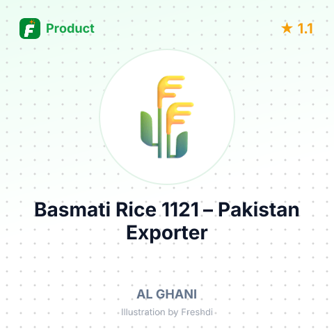 Basmati Rice 1121 – product summary card, no photo uploaded yet