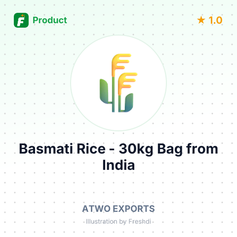 Basmati Rice - 30kg Bag – summary card, no photo uploaded yet