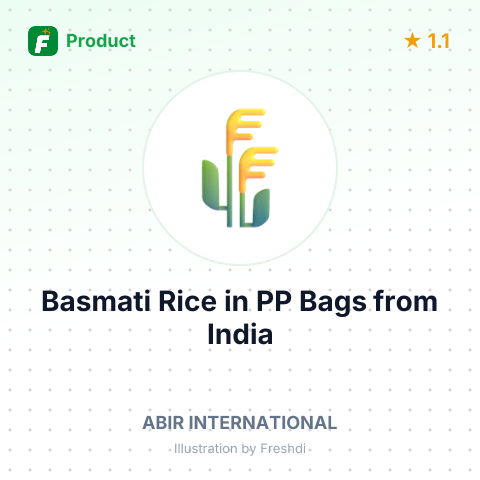 Basmati Rice in PP Bags – summary card, no photo uploaded yet