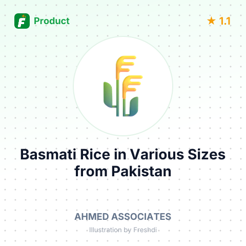 Basmati Rice in Various Sizes – summary card, no photo uploaded yet