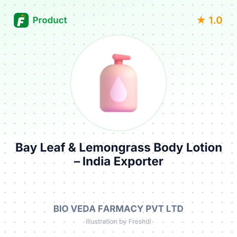 Bay Leaf & Lemongrass Body Lotion – summary card, no photo uploaded yet
