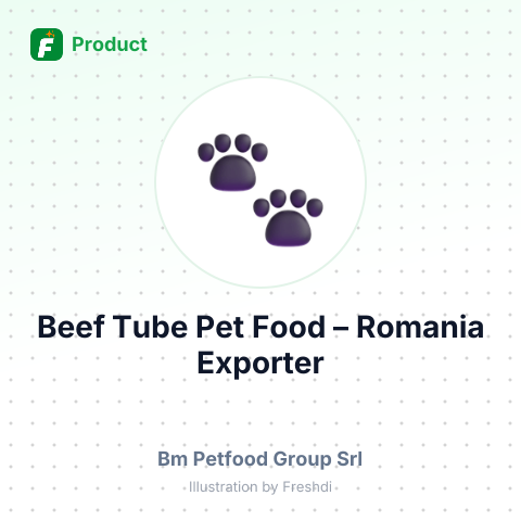 Beef Tube Pet Food – summary card, no photo uploaded yet