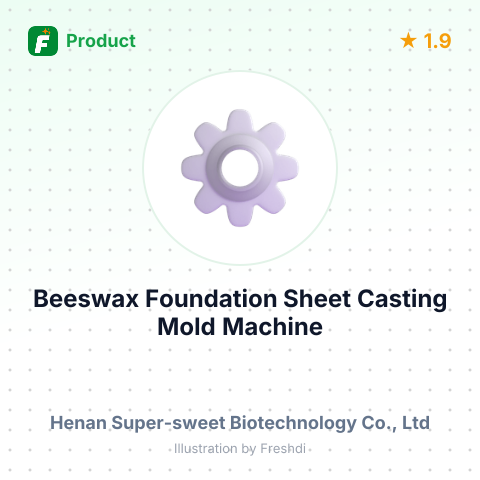 Beeswax Foundation Sheet Casting Mold Machine – summary card, no photo uploaded yet