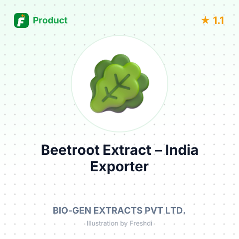 Beetroot Extract – summary card, no photo uploaded yet