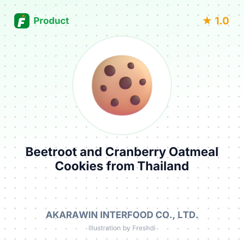 Beetroot and Cranberry Oatmeal Cookies – summary card, no photo uploaded yet