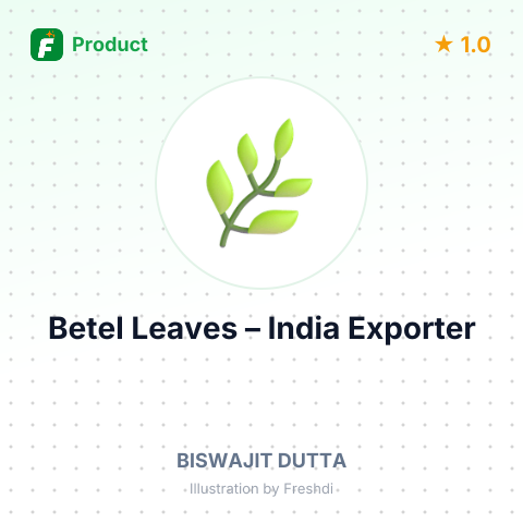 Betel Leaves – product summary card, no photo uploaded yet