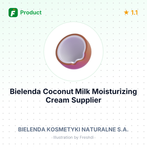 Bielenda Coconut Milk Moisturizing Cream – summary card, no photo uploaded yet