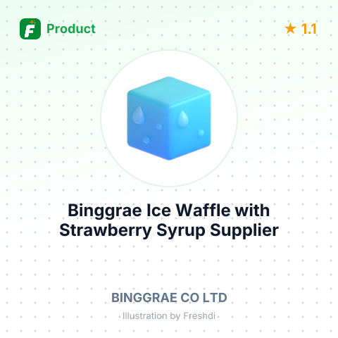 Binggrae Ice Waffle with Strawberry Syrup – summary card, no photo uploaded yet