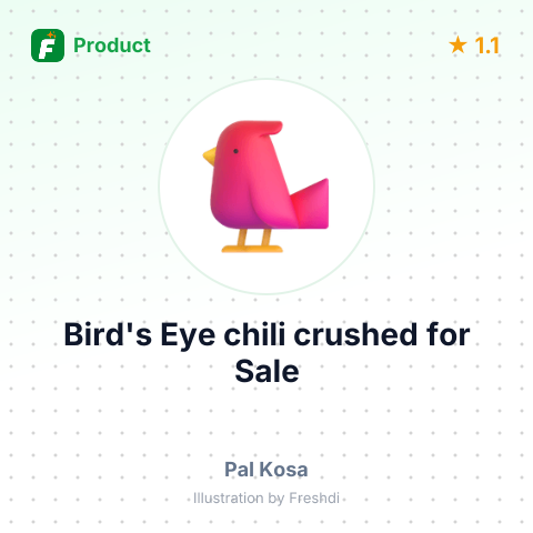 Bird's Eye chili crushed – summary card, no photo uploaded yet