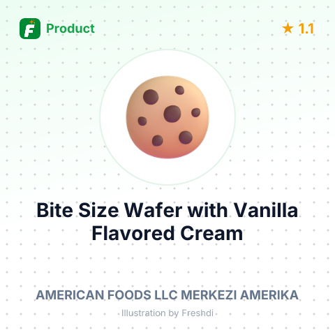 Bite Size Wafer with Vanilla Flavored Cream – summary card, no photo uploaded yet