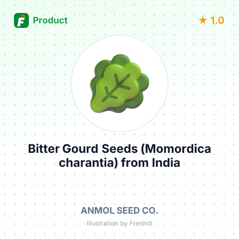 Bitter Gourd Seeds (Momordica charantia) – summary card, no photo uploaded yet