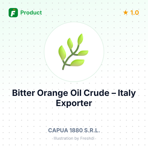 Bitter Orange Oil (Citrus Aurantium) Crude – summary card, no photo uploaded yet