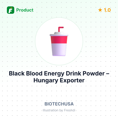 Black Blood Energy Drink Powder – summary card, no photo uploaded yet