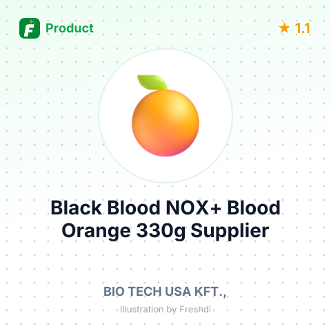 Black Blood NOX+ Blood Orange 330g – summary card, no photo uploaded yet