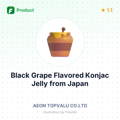 Black Grape Flavored Konjac Jelly – summary card, no photo uploaded yet