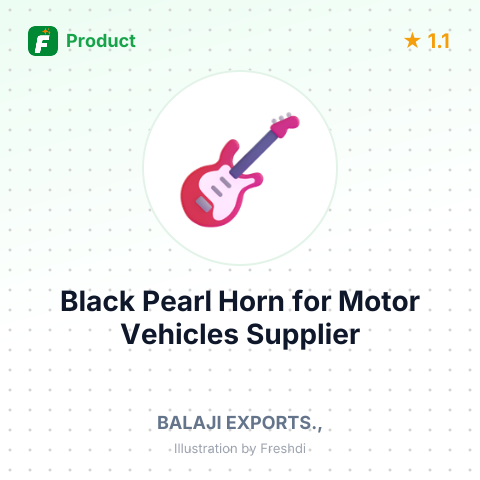 Black Pearl Horn for Motor Vehicles – summary card, no photo uploaded yet