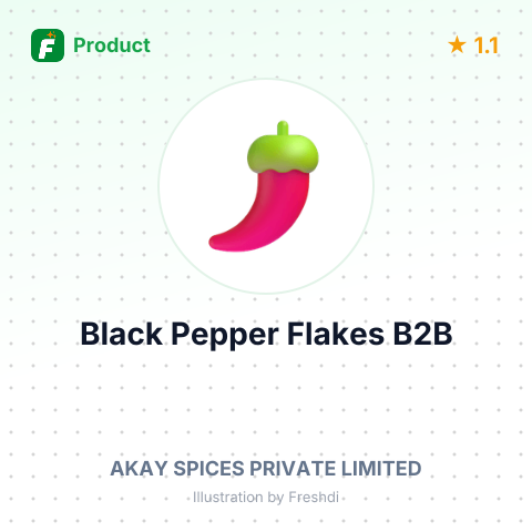 Black Pepper Flakes – summary card, no photo uploaded yet