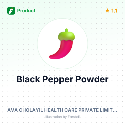 Black Pepper Powder – summary card, no photo uploaded yet