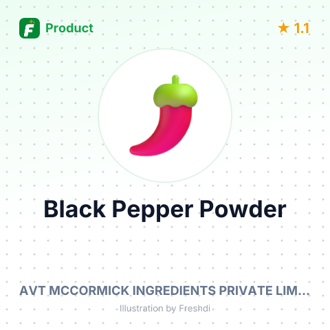 Black Pepper Powder – summary card, no photo uploaded yet