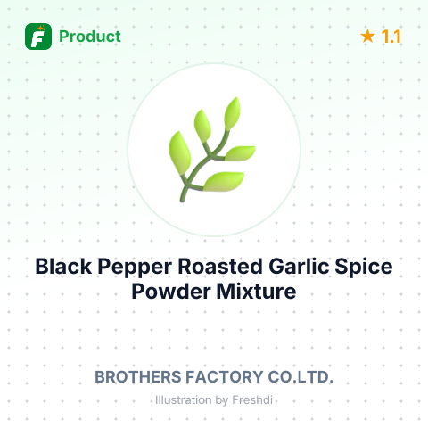 Black Pepper Roasted Garlic Spice Powder Mixture – summary card, no photo uploaded yet