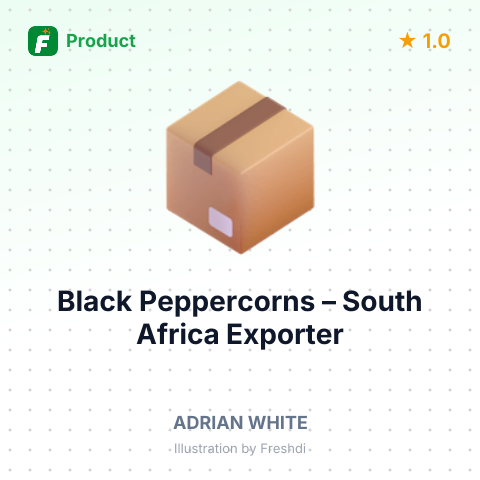 Black Peppercorns – summary card, no photo uploaded yet