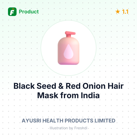 Black Seed & Red Onion Hair Mask – summary card, no photo uploaded yet