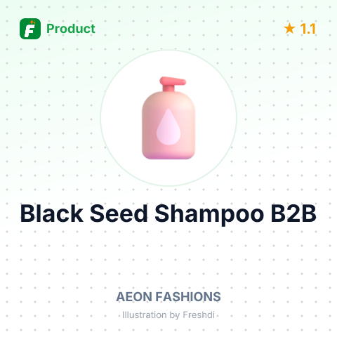 Black Seed & Red Onion Shampoo – product summary card, no photo uploaded yet