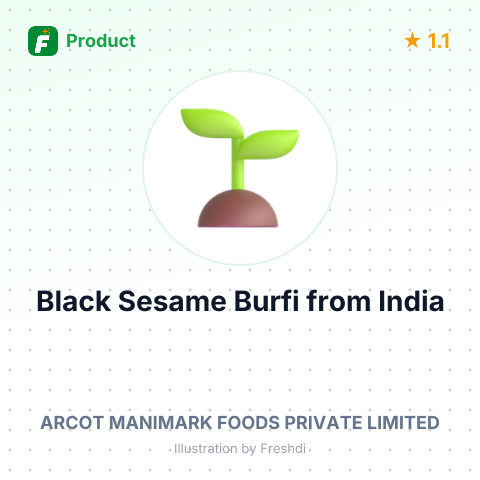 Black Sesame Burfi – summary card, no photo uploaded yet