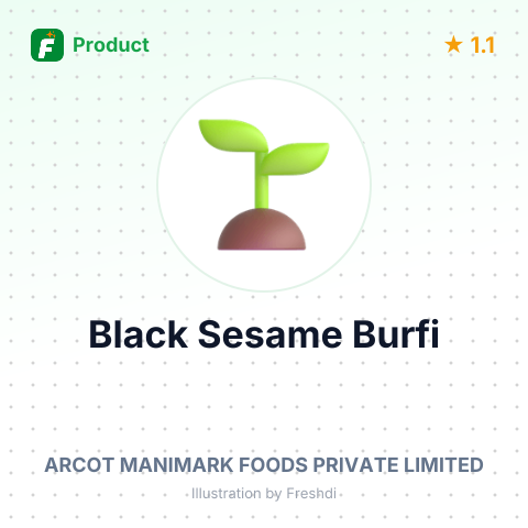 Black Sesame Burfi – summary card, no photo uploaded yet