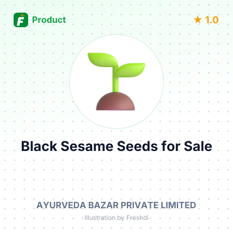 Black Sesame Seeds Packaged – summary card, no photo uploaded yet