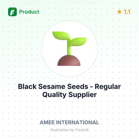 Black Sesame Seeds - Regular Quality – summary card, no photo uploaded yet