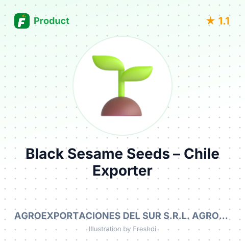 Black Sesame Seeds (Sesamum Indicum) – summary card, no photo uploaded yet