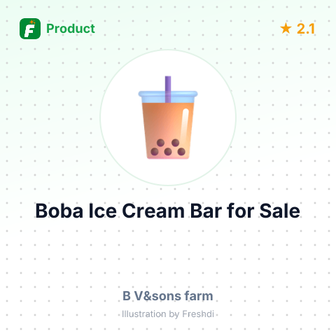 Black Sugar Boba Milk Ice Cream Bar – summary card, no photo uploaded yet