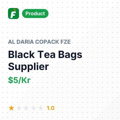 Black Tea Bags – summary card, no photo uploaded yet