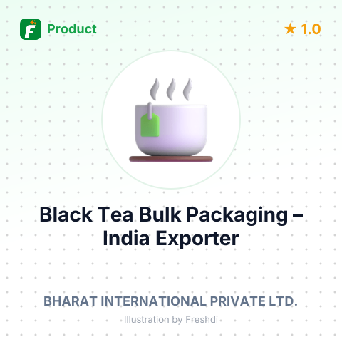 Black Tea Bulk Packaging – summary card, no photo uploaded yet
