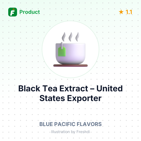 Black Tea Extract – summary card, no photo uploaded yet