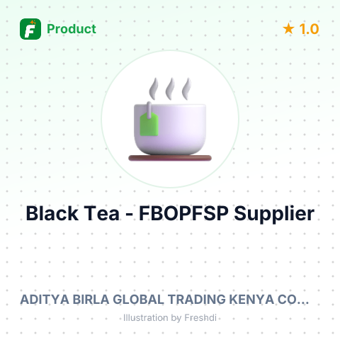 Black Tea - FBOPFSP – summary card, no photo uploaded yet