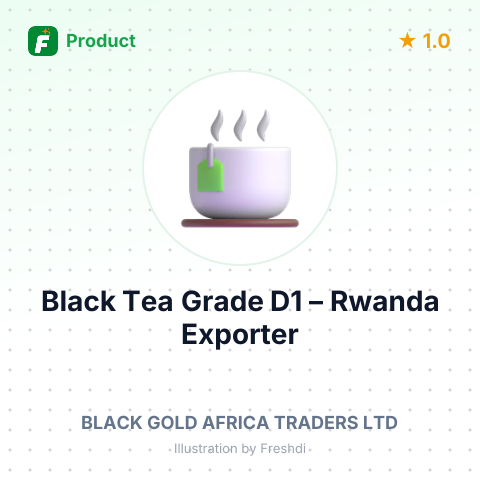 Black Tea Grade D1 – summary card, no photo uploaded yet